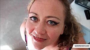 kaz cairns gets her mouth filled in homemade aussie action