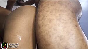 we meet second time on sofa girlfriend's curvy ebony ass worship leads to hot sex