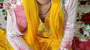 desi indian maid wife dives into first dirty talk blowjob