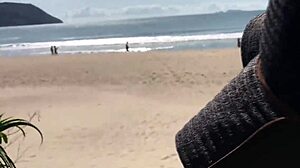 Milf's teasing tongue leads to public stranger ass fuck spectacle