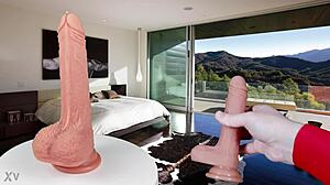 Quarterback Realistic Silicone Dildo Dual Density Penis for Deep Play