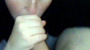 Blonde beauty spits and gags on cock in sloppy deepthroat handjob choke fest