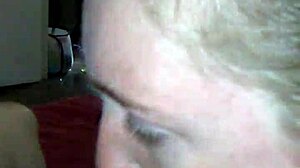 Blonde beauty spits and gags on cock in sloppy deepthroat handjob choke fest