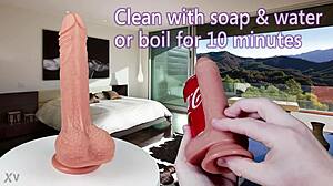Quarterback Realistic Silicone Dildo Dual Density Penis for Deep Play