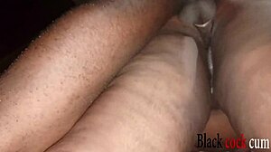 black ebony chubby girl takes my huge cock deep