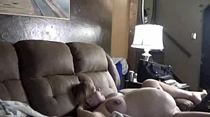 Brutally Filling Old Pregnant Wife with Thick Creampie Load