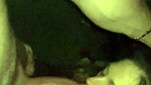 Cute amateur kneels for deep blowjob and creampie finish