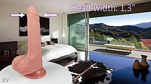 Quarterback Realistic Silicone Dildo Dual Density Penis for Deep Play
