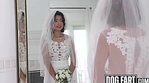 Hazel hearts sneaks monster cock ride before vows