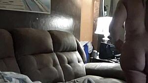 Brutally Filling Old Pregnant Wife with Thick Creampie Load