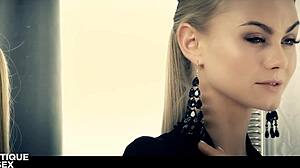 Ukrainian blonde nancy's juicy wet pussy solo tease and moan