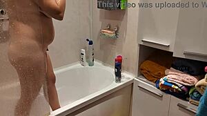 Caught Stepsister Showering in Bathroom After Bath Time Surprise