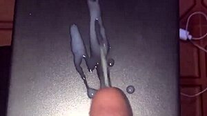 Huge monster cock solo masturbation erupts liters of thick cum in explosive orgasm