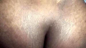 Pretty Black Pussy Cums Hard on Dildo Ride