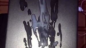 Huge monster cock solo masturbation erupts liters of thick cum in explosive orgasm