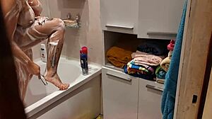 Caught Stepsister Showering in Bathroom After Bath Time Surprise