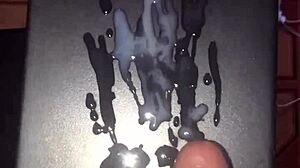 Huge monster cock solo masturbation erupts liters of thick cum in explosive orgasm