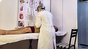 nurse exam turns hot as patient erection begs for brazilian latina pussy