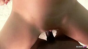 whoa natural girl swallows creampie after black monster cock pov casting? 