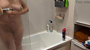 Caught Stepsister Showering in Bathroom After Bath Time Surprise