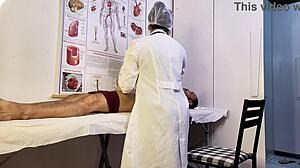 nurse exam turns hot as patient erection begs for brazilian latina pussy