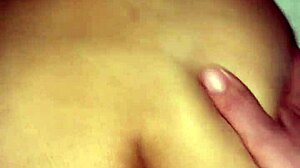 Amateur Petite Bent Over Interracial Doggystyle Cumshot Explosion!