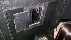 Me and friend troll monster cocks in glory hole