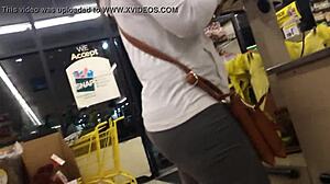 2 moms shopping candid hidden cam 😏👀