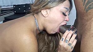 Big Black Monster Cock Returns Dripping From Cuckold's Colombian Big Ass Wife!