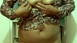 Showing Off Lingerie While Stepsons Friends Jerk and Cum