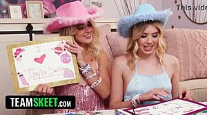 Three Best Friends Obsess in Taylor Swift Group Sex Tape Orgy