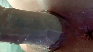 AMATEUR FUCKPIG BUCKS WILD AGAINST DILDO ON MIRROR FOR CASH CUM ORGASM