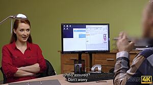 loan4k redhead czech teen licks cock for cash in office pov