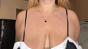 Milf's Huge Natural Tits Ready for Your Cleaning Orders!