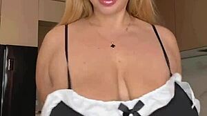 Milf's Huge Natural Tits Ready for Your Cleaning Orders!