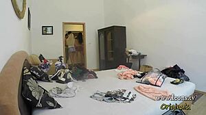 hot girls try-on haul turns steamy lesbian party heels miniskirts