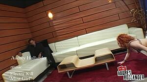 Audrey Hollander Chokes on Monster Cocks in Brutal DP Threesome!