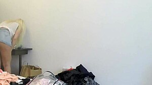 hot girls try-on haul turns steamy lesbian party heels miniskirts