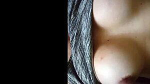me n her masterbating til he cums on my tits💦