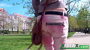 ukrainian brunette lina arian gangbanged hard after park warmup