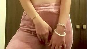 Italian beauty accidentally sends steamy outdoor masturbation clip