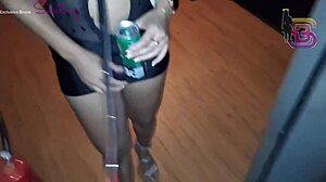 he collars his wife for outdoor cuckold gloryhole fun