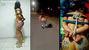 he ties up slut samanta, humiliates and fucks her bound like a desperate whore