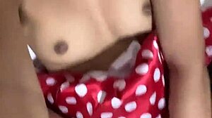 Petite Halloween Babe in Costume Fantasizes Big Cock Stretching Tight Pussy