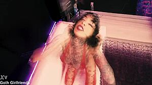 goth slut ravyn alexa rides hard for deep creampie finish