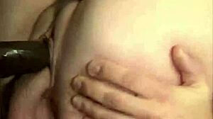 Suggestive double vaginal gangbang stretches sexy pussies with hardcore banging