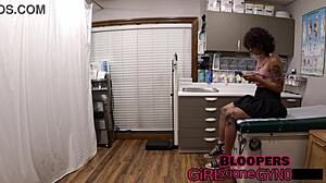 i tickle nicole luva's petite hairy pussy close-up during tampa university physical backstage