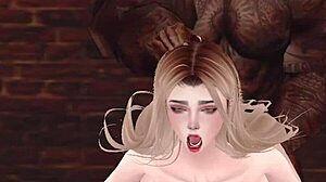 bbw babe's tight ass stretched gaping by first monster cock