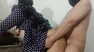 hey check out this couple banging the maid hard in the kitchen doggystyle with juicy pussy