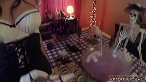 stepmom ally sneaks with stepdaughter while stepdad almost catches their hardcore fuck fest